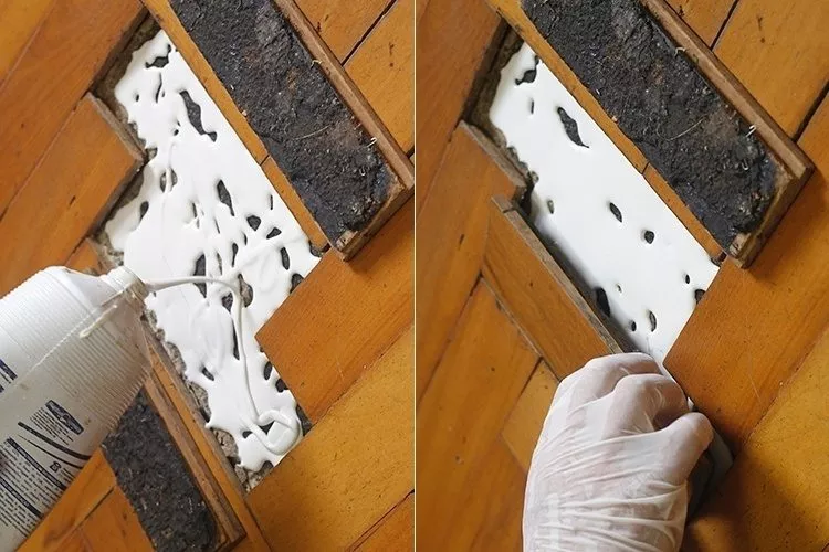 Como consertar piso de tacos de madeira?
