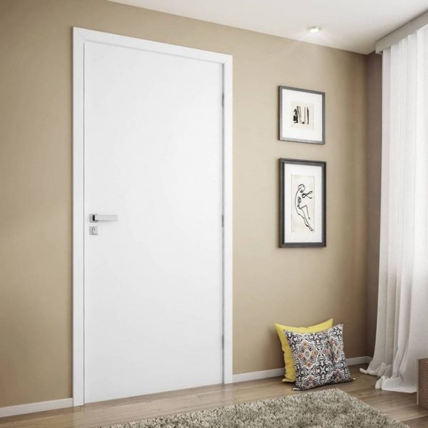 Porta de Madeira com Batente para Quarto Allmad Portas e Pisos!