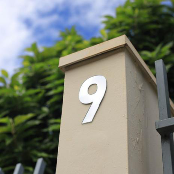 Número Residencial 9 – Cromado