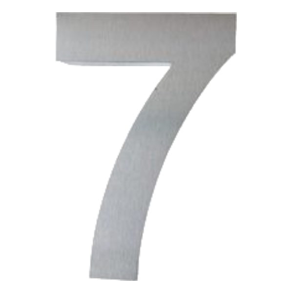 Número Residencial 7 – Escovado