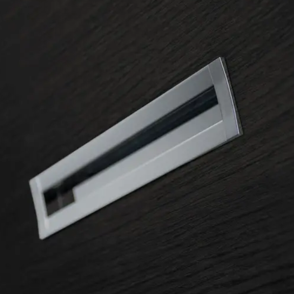 Puxador Concha Cromado Fosco 16cm – Linha Smart – Zen Design